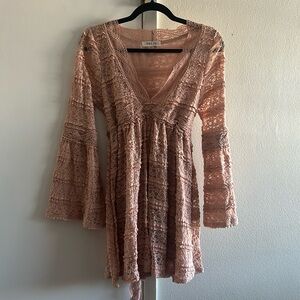 Mauve lace dress